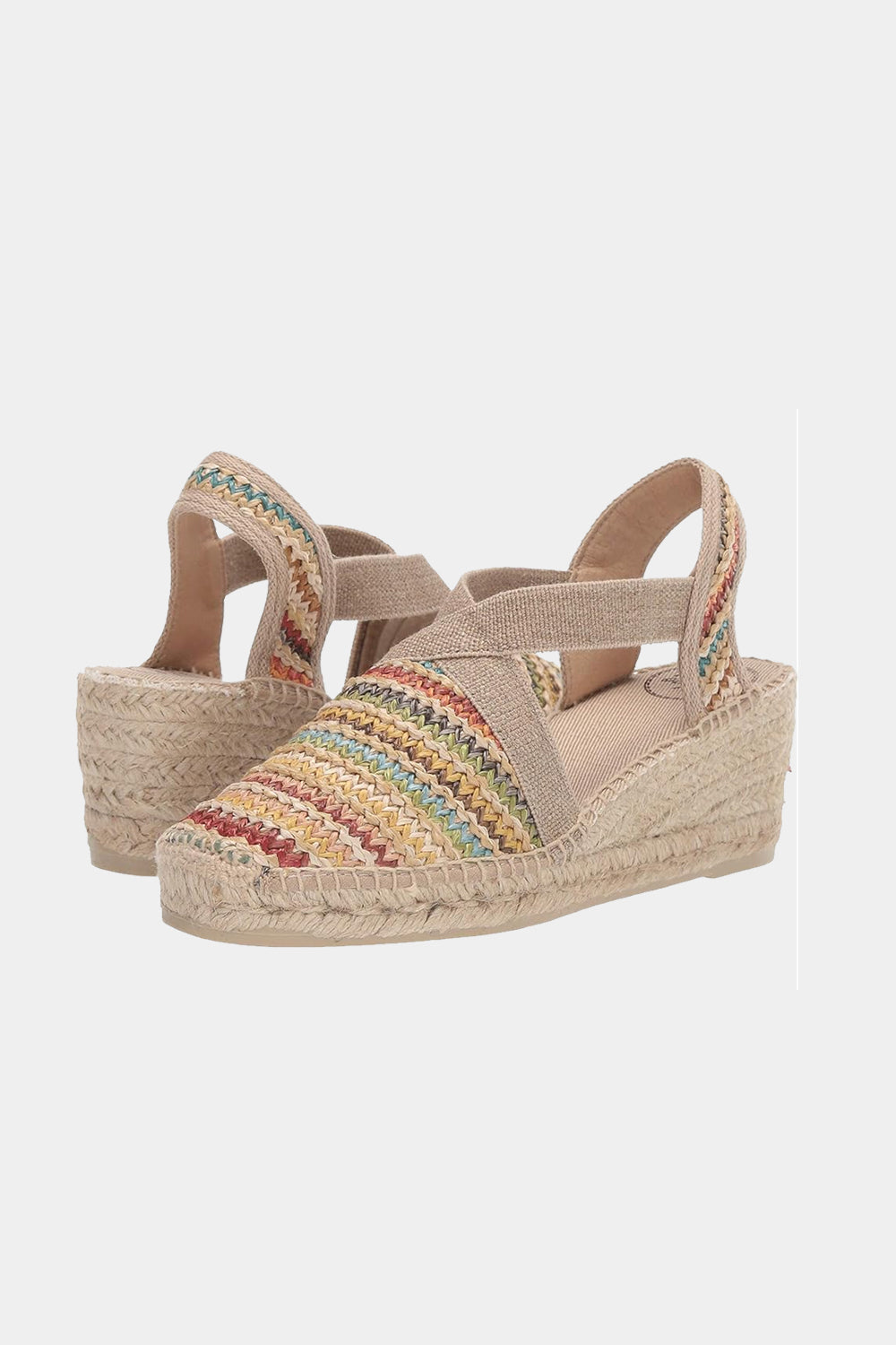 "Terra Multi" 6cm Multi Color Wedge Espadrilles