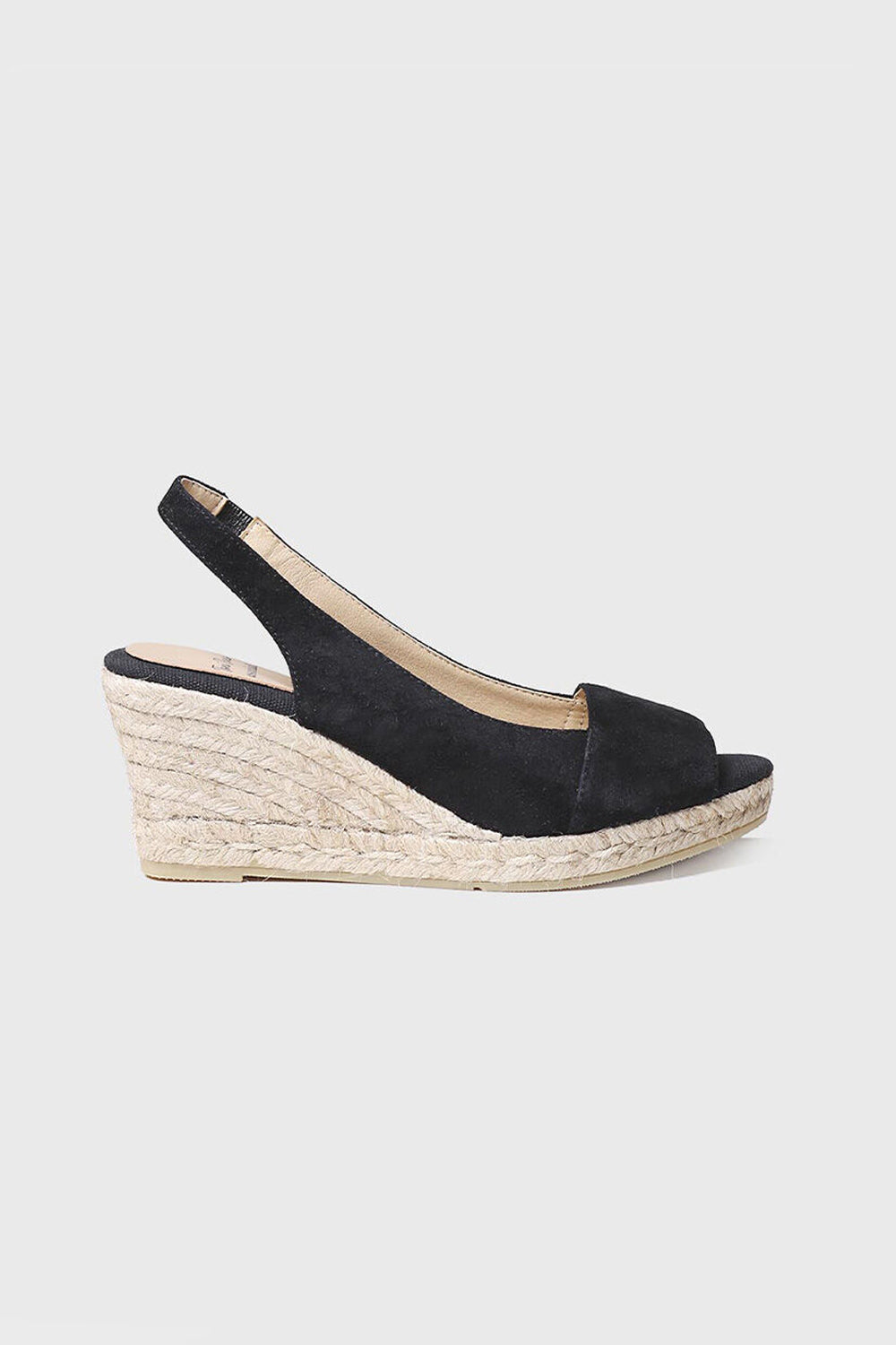 "Monza A Negre" Women's open wedge espadrilles