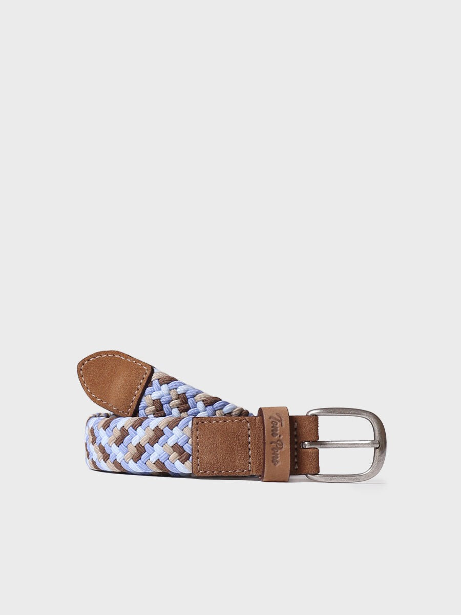 NADINA - Women's Cel fabric and leather belt