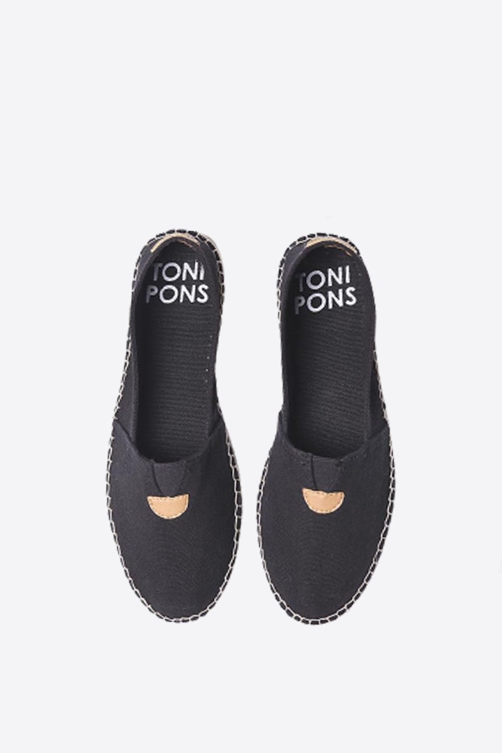 "BLANES ER Negre" Classic unisex espadrille