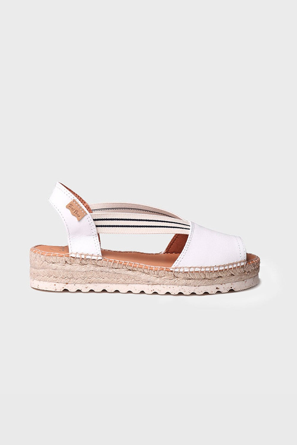 "ESTEL SW Blanc" Jute platform sandal