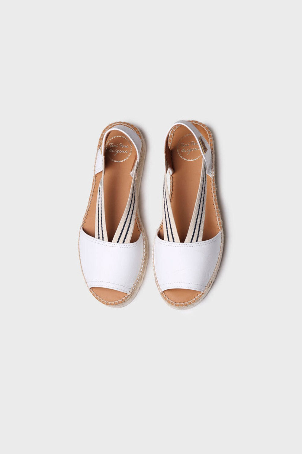 "ESTEL SW Blanc" Jute platform sandal
