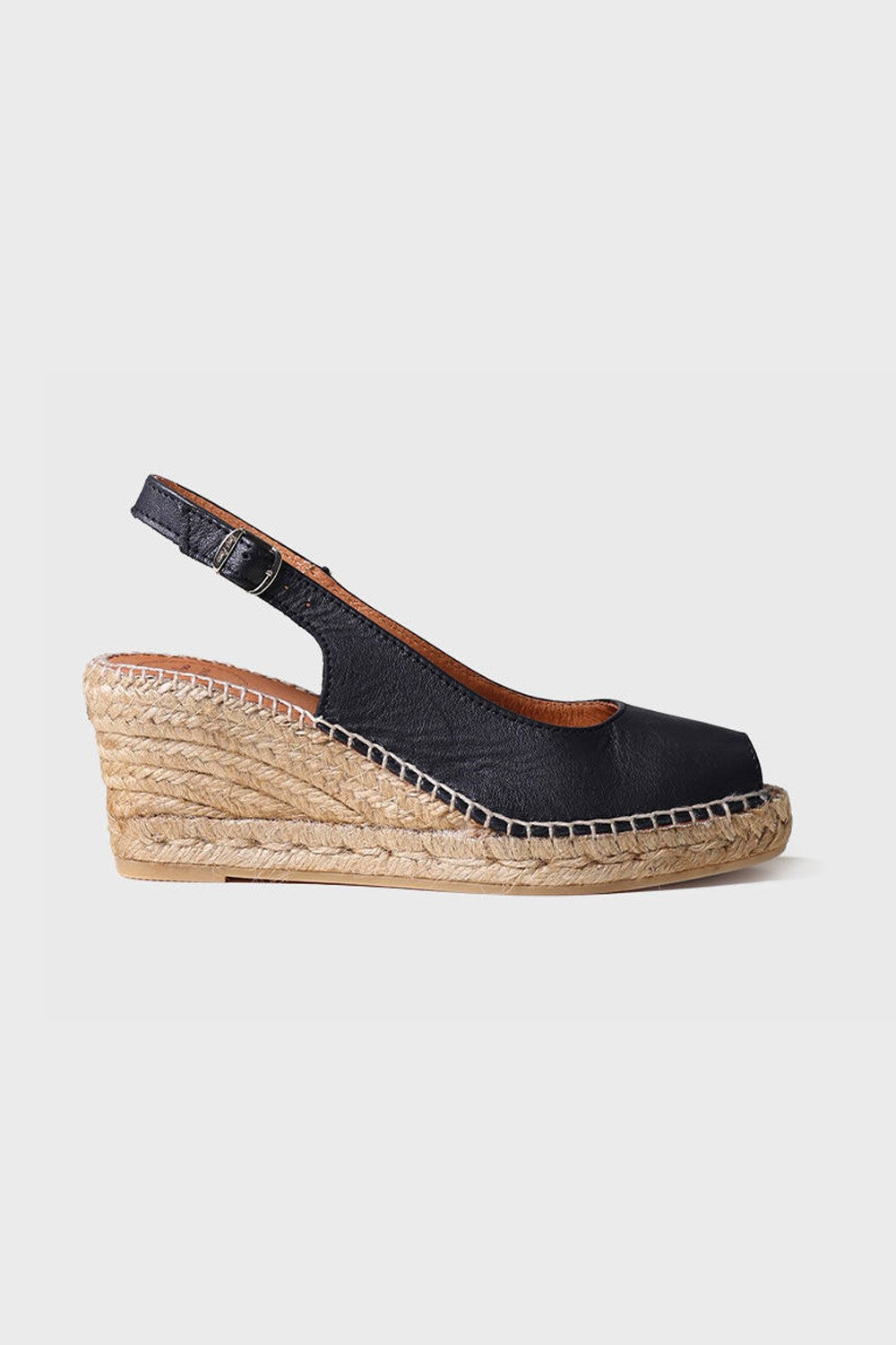 "Croacia Negre" Espadrille back strap