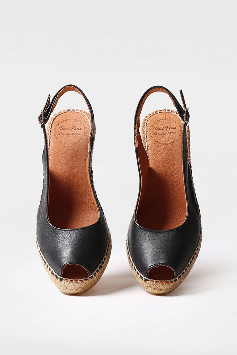 "Croacia Negre" Espadrille back strap