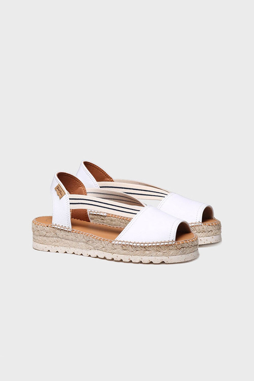 "ESTEL SW Blanc" Jute platform sandal