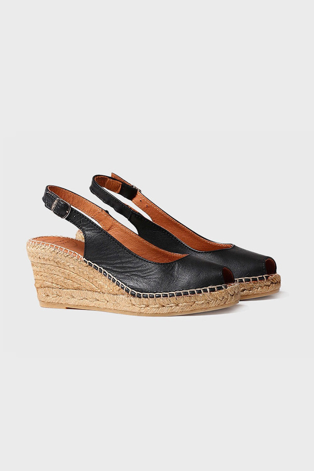"Croacia Negre" Espadrille back strap
