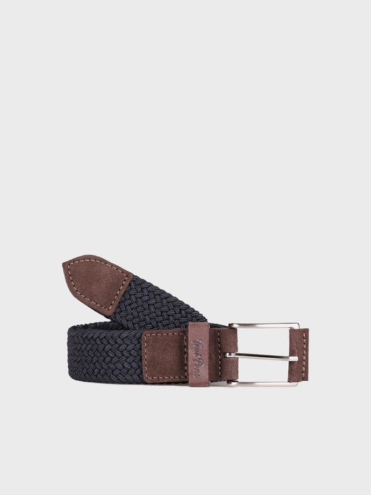 ERIC - Men's Mari fabric and leather belt