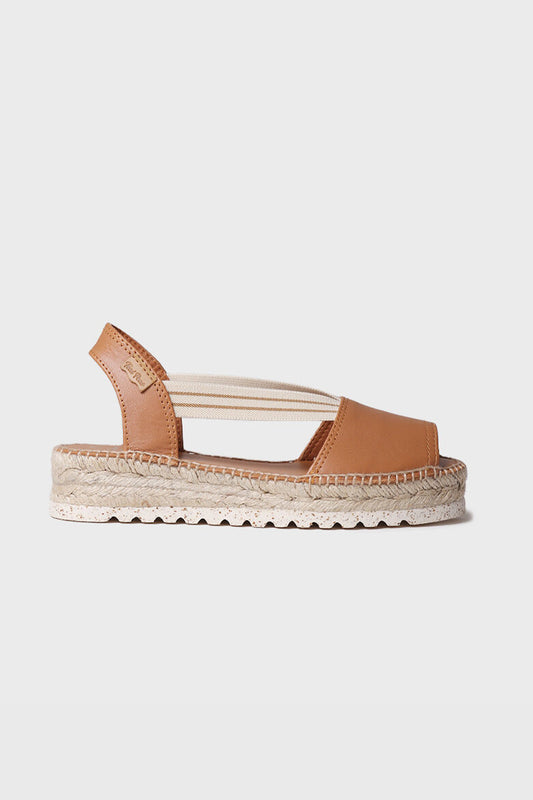 "ESTEL SW Cuiro" Jute platform sandal