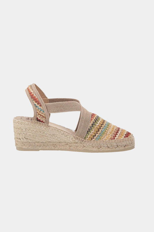 "Terra Multi" 6cm Multi Color Wedge Espadrilles