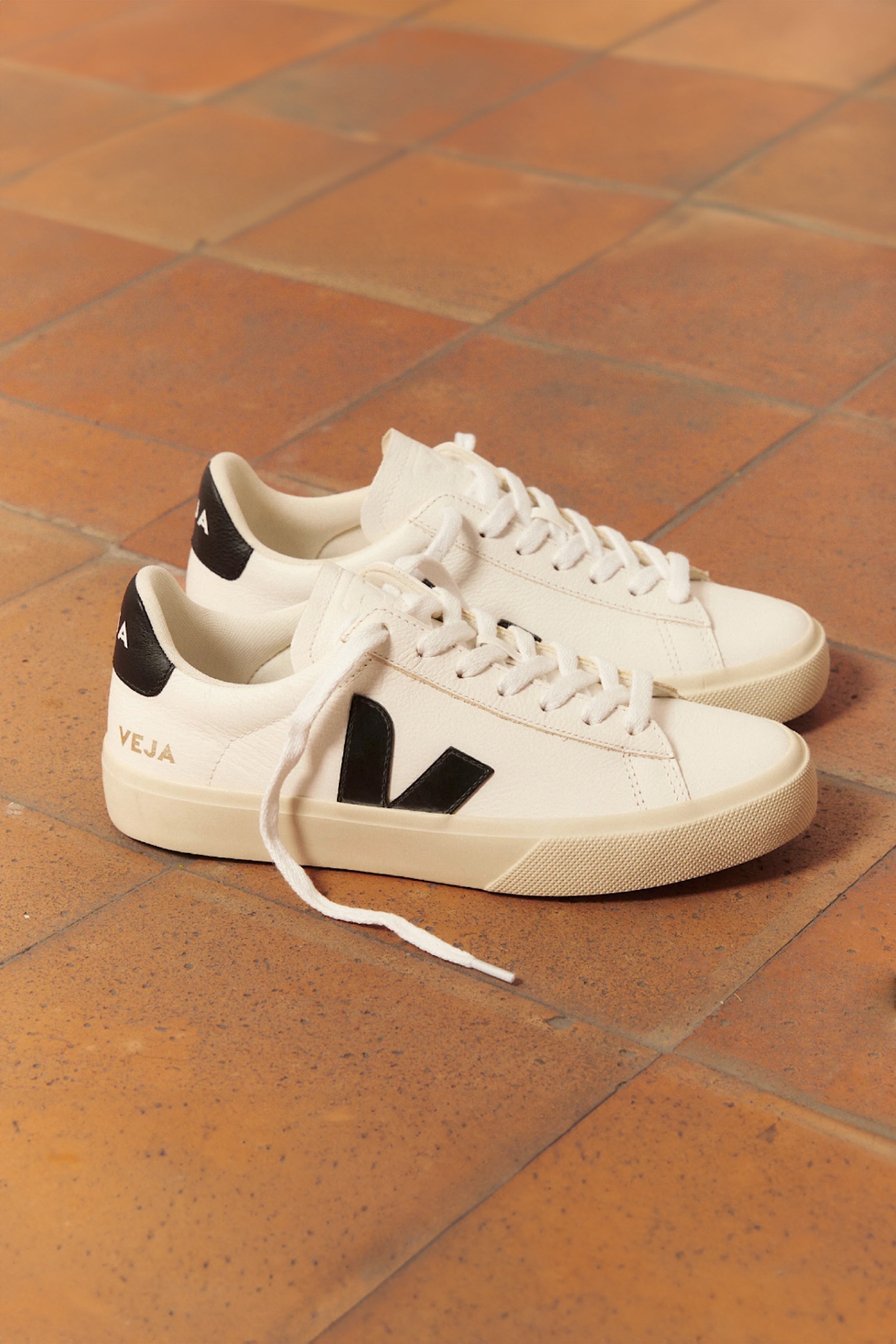 VEJA★CAMPO★WHITE BLACK★兼用 VEJA - Campo Leather White Black – niu shoes & more