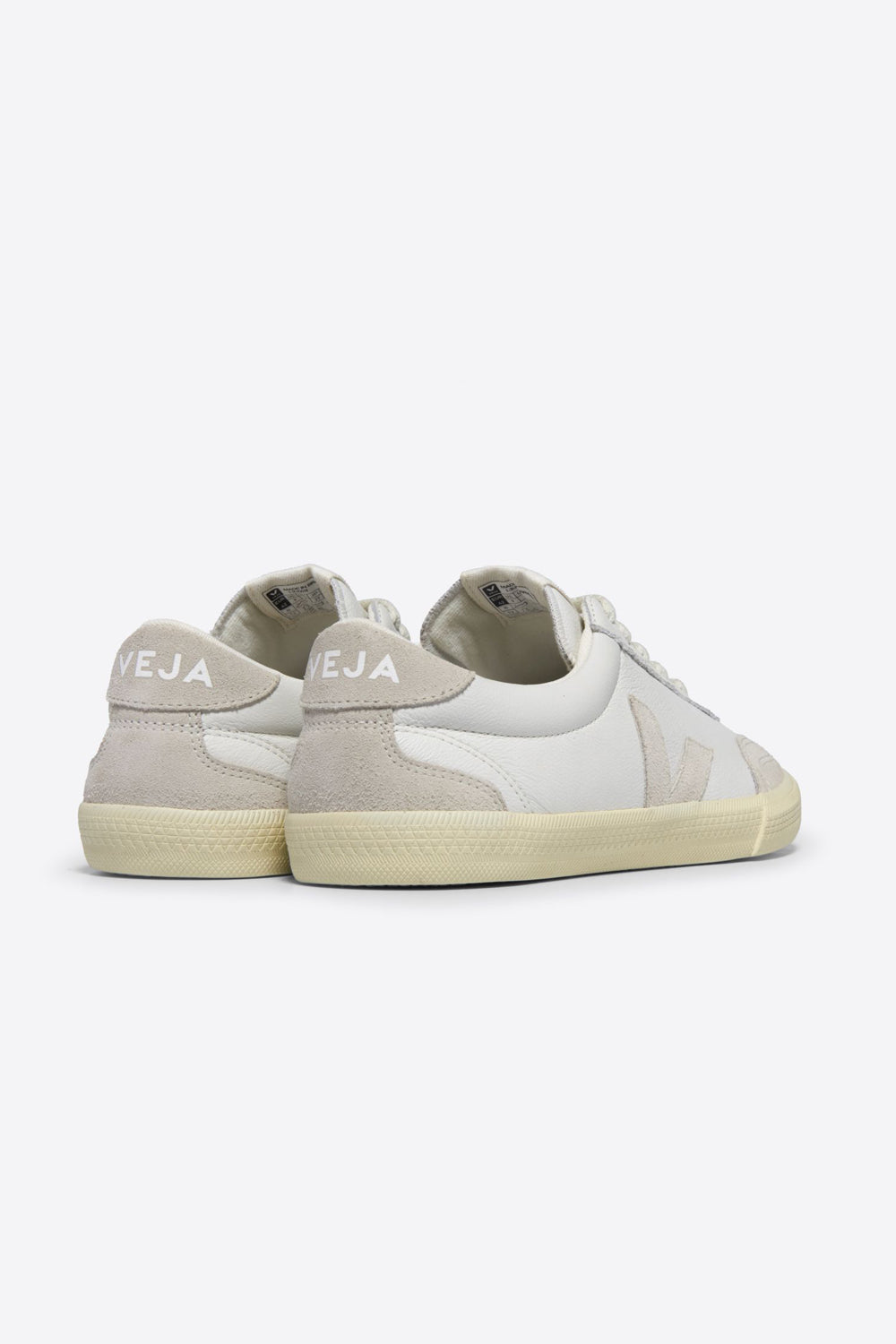 Volley White Natural Leather Sneakers