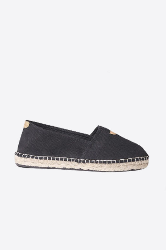 "BLANES ER Negre" Classic unisex espadrille