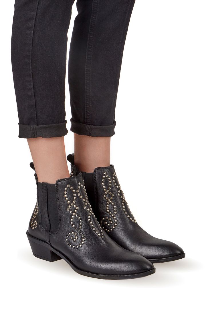 Cowboy Chelsea Studded Ankle Boots