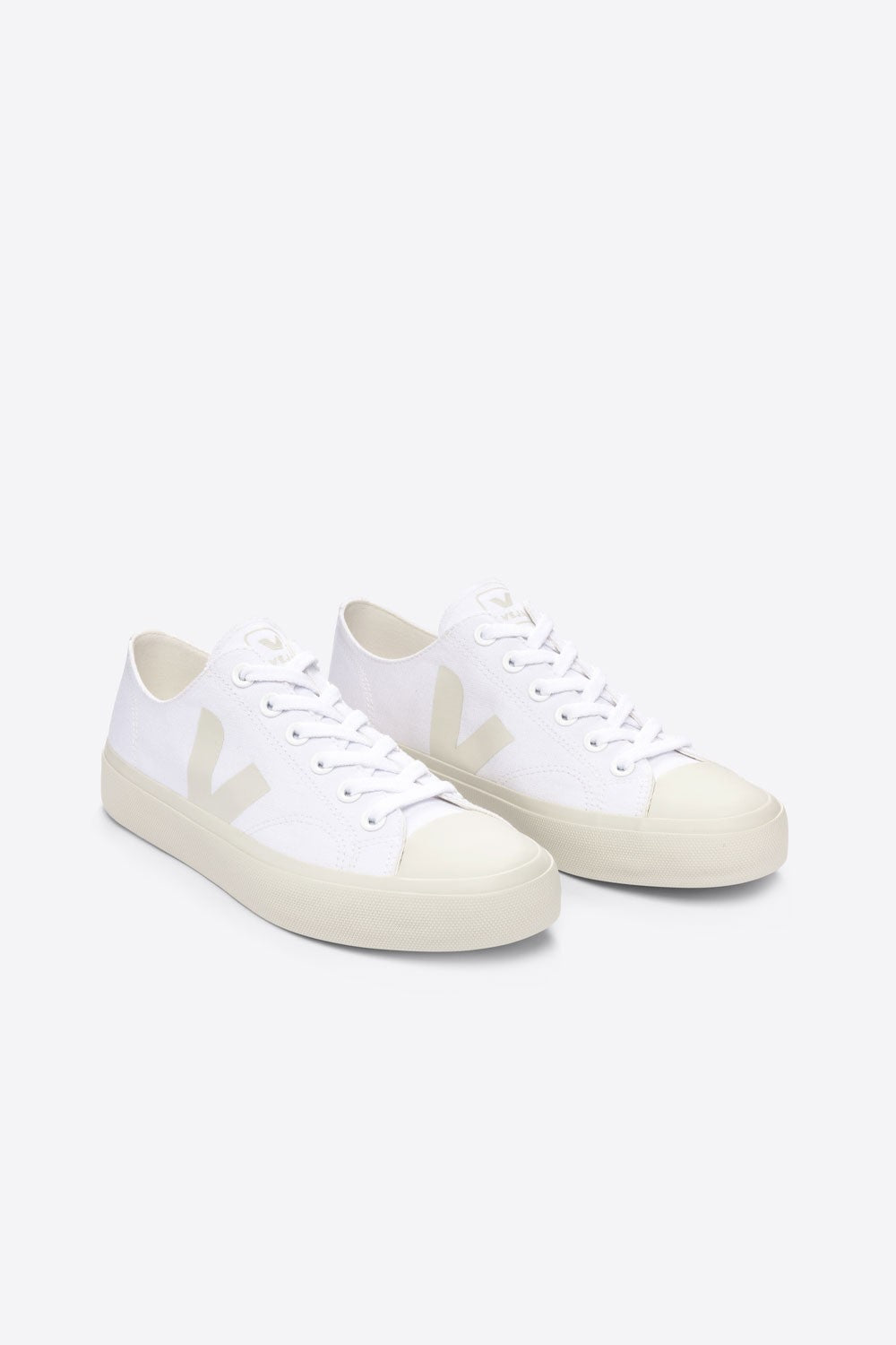 Wata II Low White Pierre Canvas Sneakers