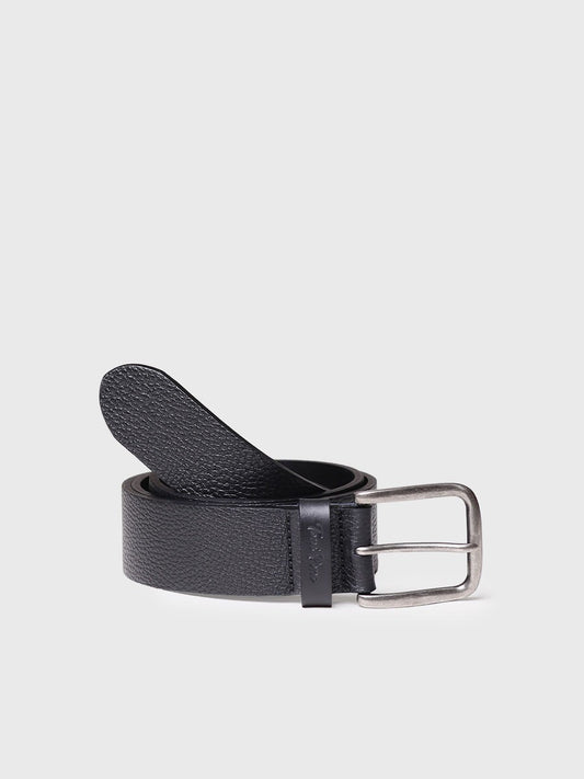 ELIAS - Men's Negre leather belt