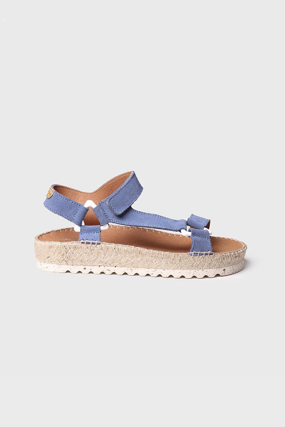 "BRIT A Indigo" Jute platform sandal