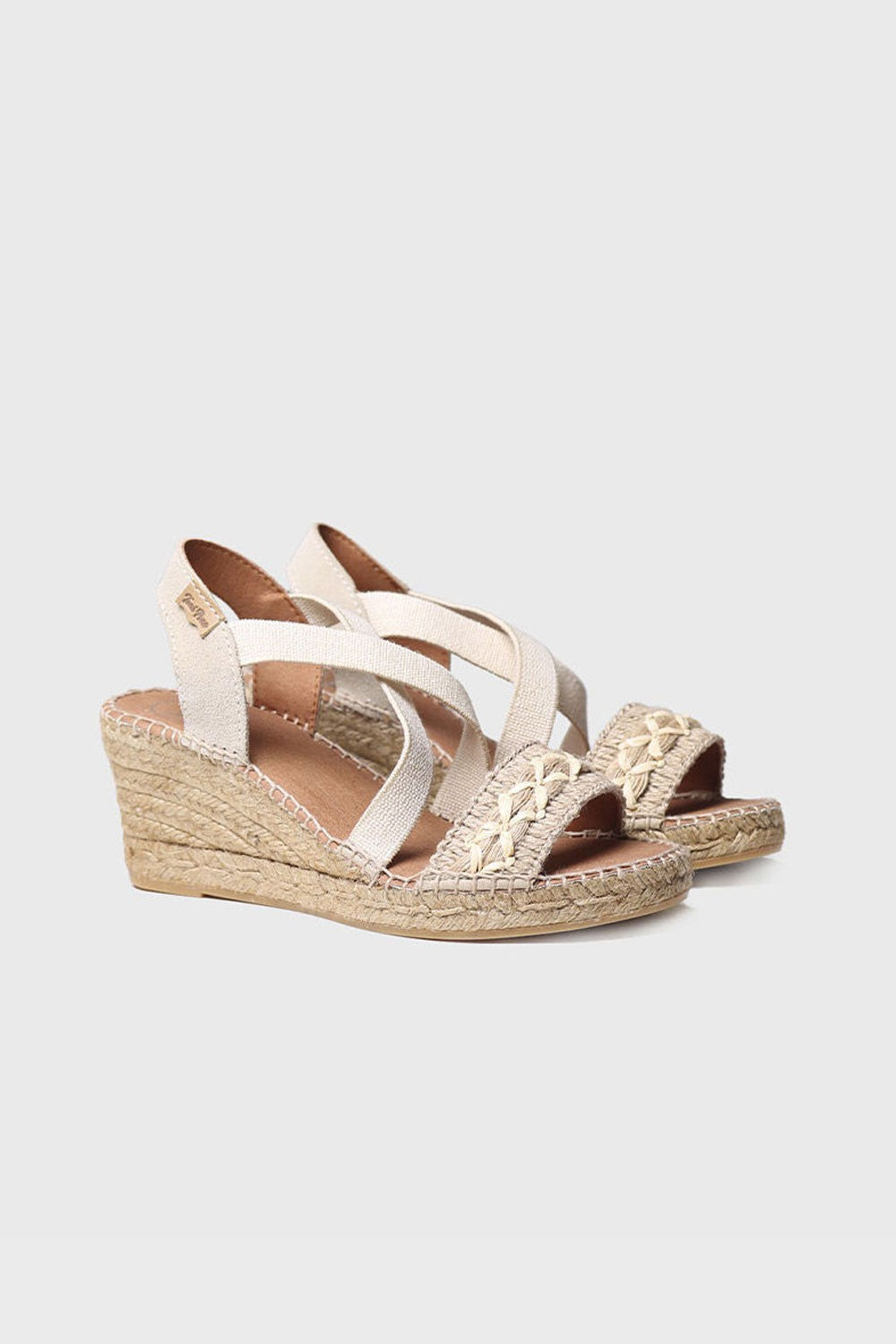 "Susa BN Natural" Jute wedge sandal