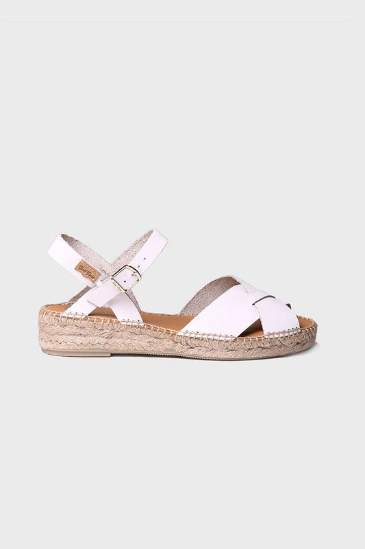 "ESTHER Blanc" Sandal with buckle