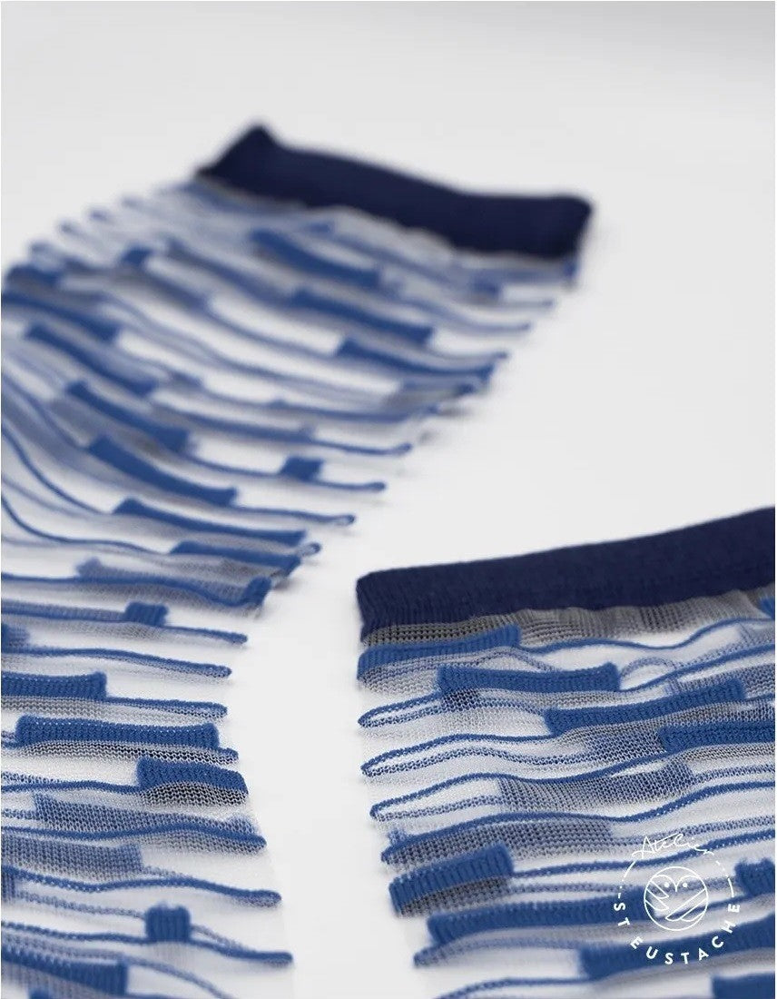 Transparent Socks Shinjuku Blue