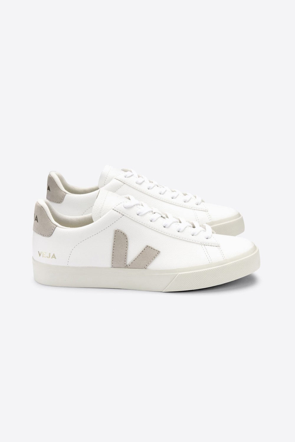 Campo White Natural Suede Chromefree Leather Sneakers