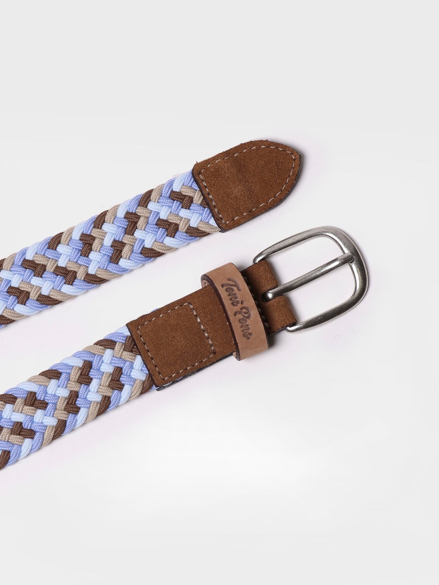 NADINA - Women's Cel fabric and leather belt