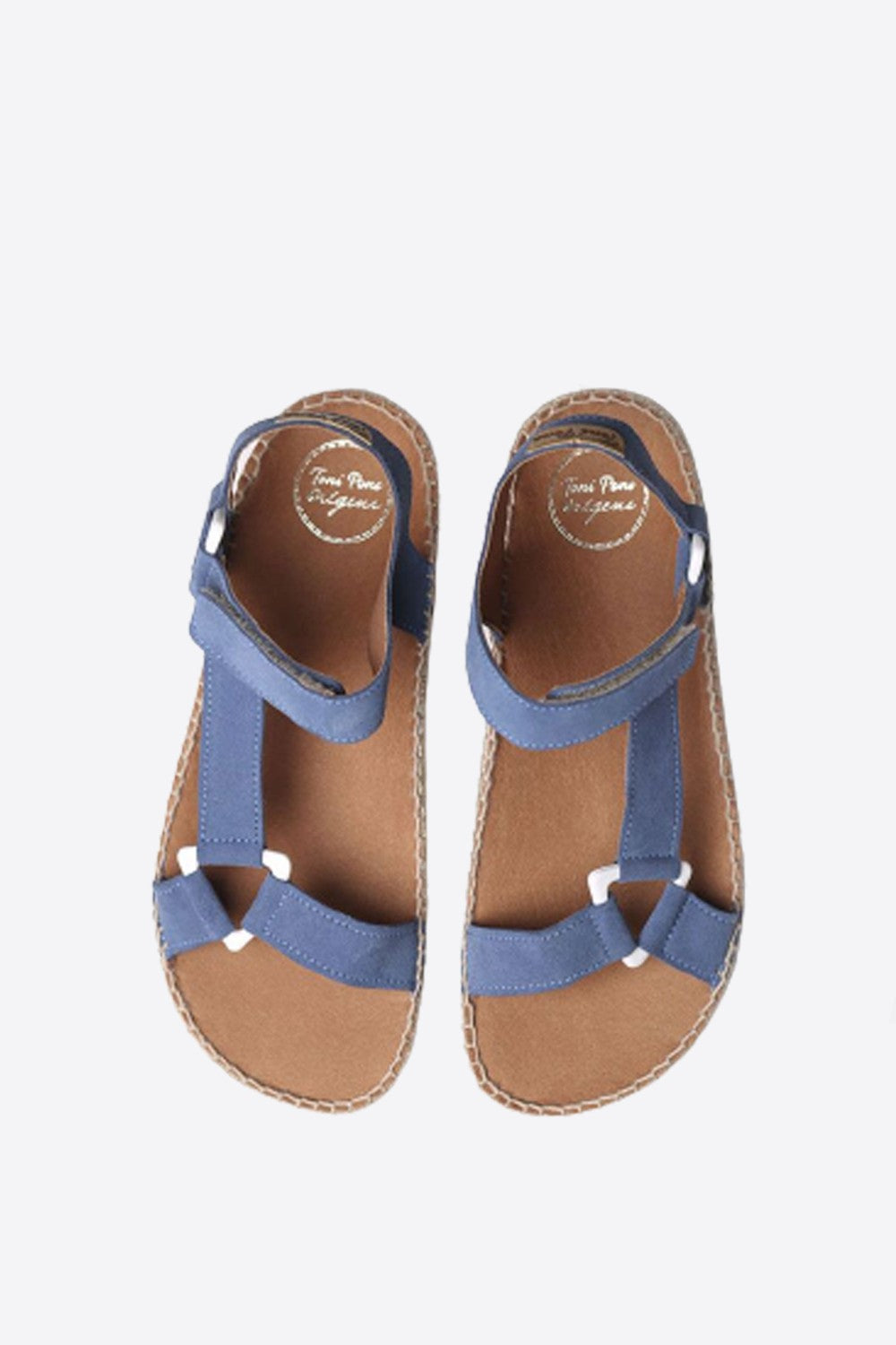 "BRIT A Indigo" Jute platform sandal