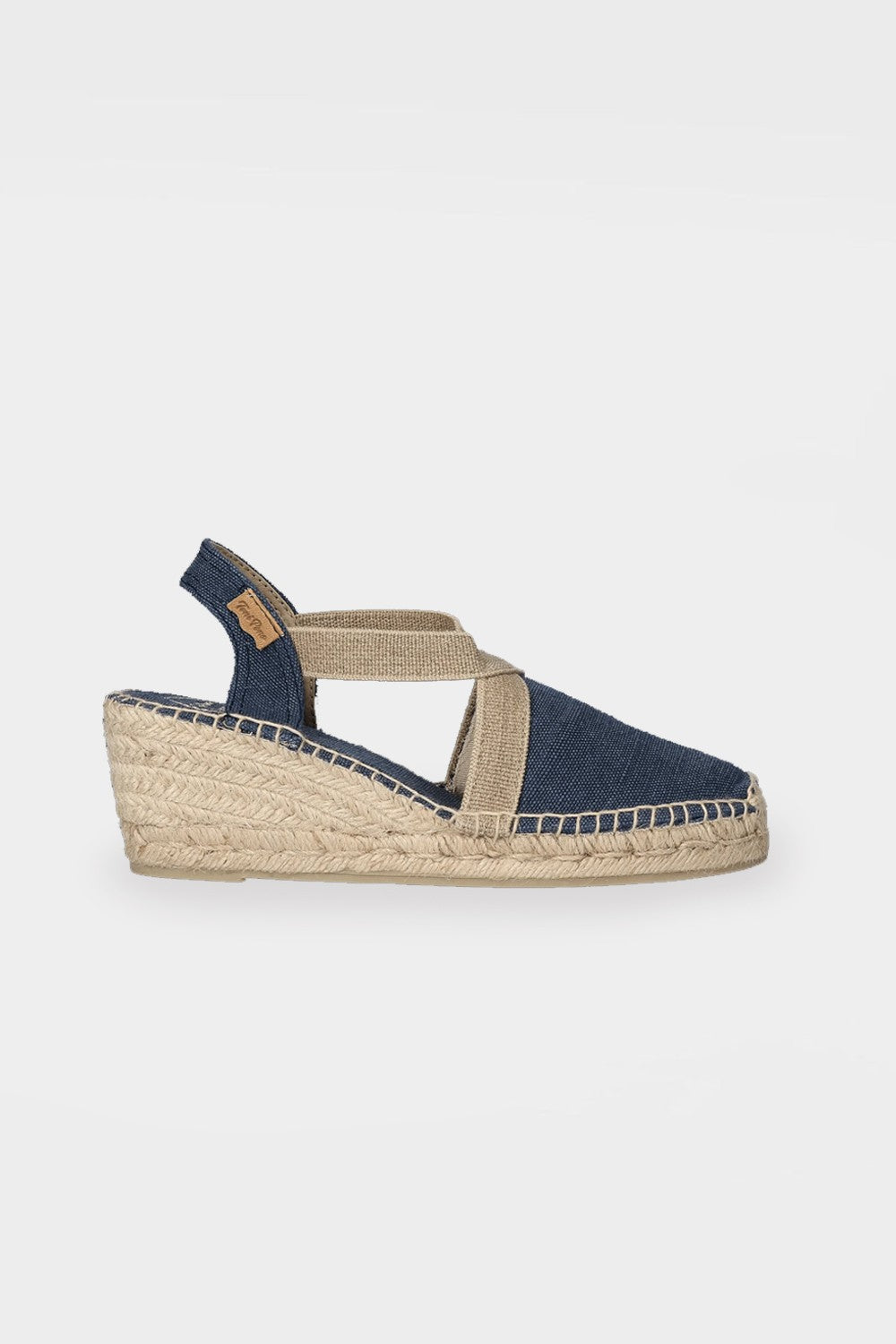 "Terra V Mari" Vintage Canvas Fabric Wedge Espadrilles